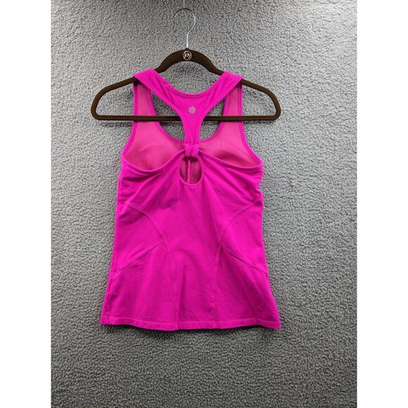 Athleta Women's size Small Hot Pink Fitness Athletic Tank Top with Shelf Bra - Picture 5 of 11